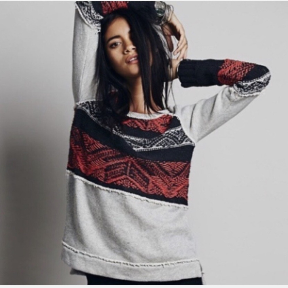 Free People Aztec Sweater